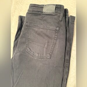American Eagle Outfitters Woman’s Charcoal Jeans With Tie
